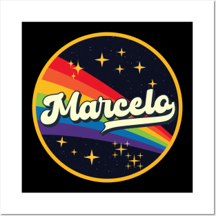 Marcelo // Rainbow In Space Vintage Style Posters and Art